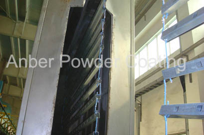 Iron pipe powder coating line
